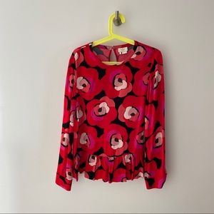 Kate Spade 🌹 long-sleeve Blouse size Medium